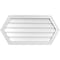 Ekena Millwork Half Round Surface Mount PVC Gable Vent w/ 2"W x 1-1/2"P Brickmould Frame, 38"W x 19"H GVPHR38X1902SN - alternate 1